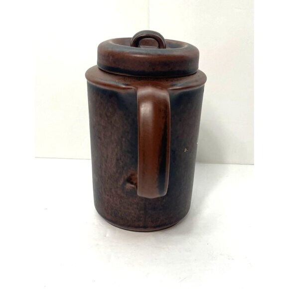 Vintage Arabia Of Finland Ruska Coffee Pot & Lid By Ulla Procope Brown Ceramic 1 - Picture 5 of 10